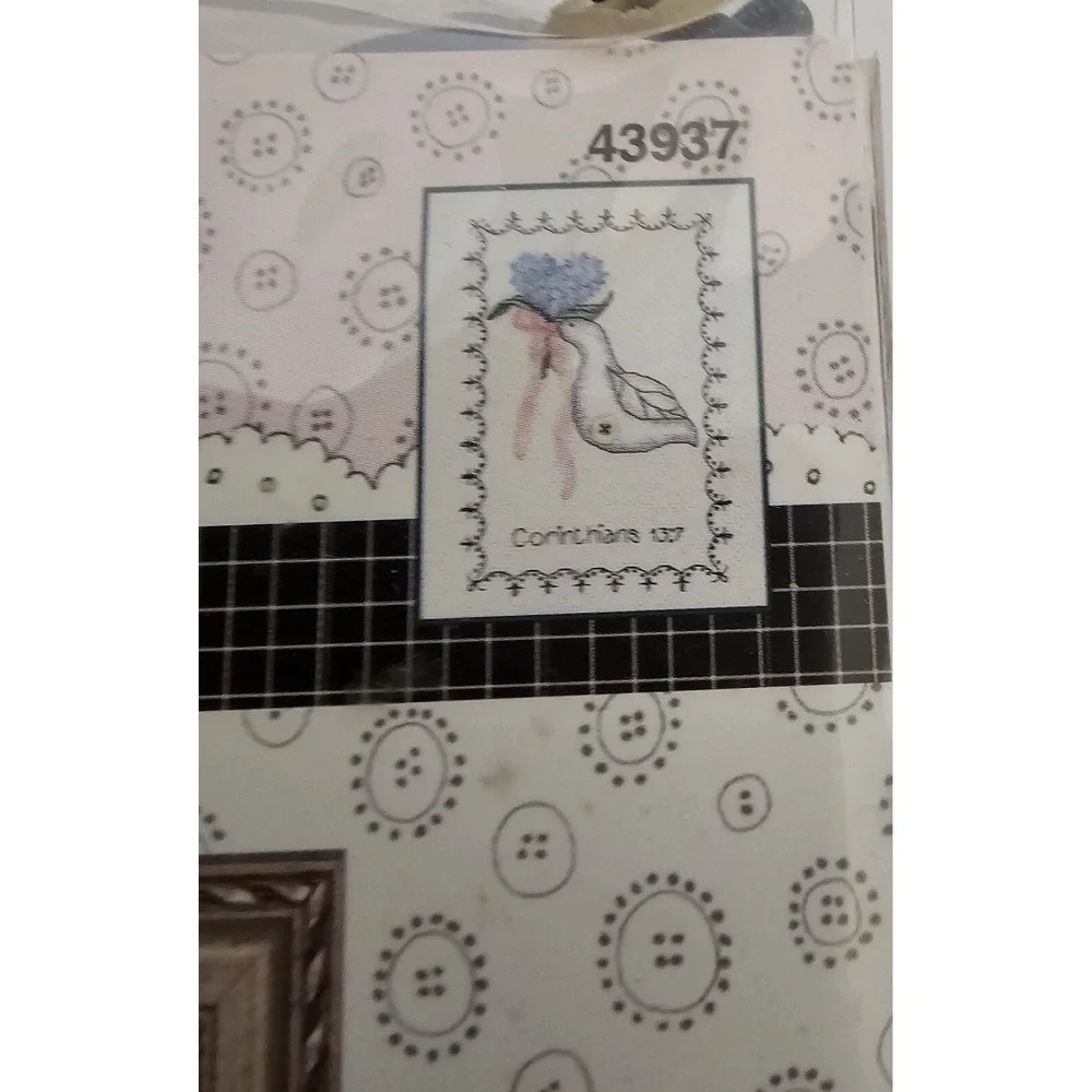 Vintage Bucilla Corinthians 13:7 Cross Stitch Kit